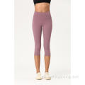 3/4 Pants Yoga Fad Waist Àrd